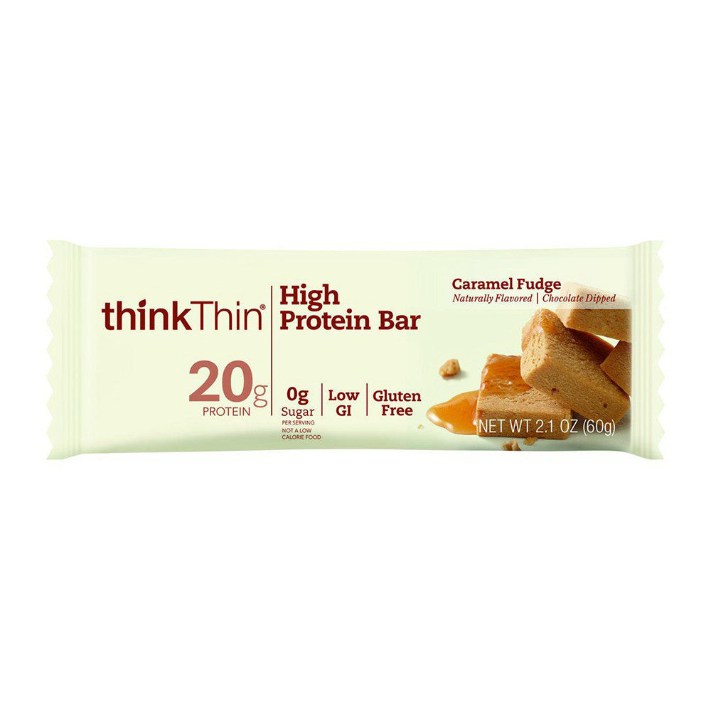 ThinkThin Protein And Fiber Bar, Salted Caramel, 2.1 Oz